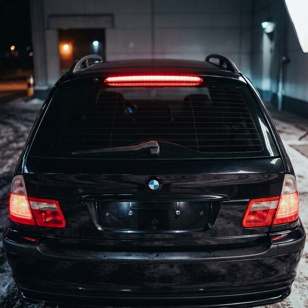 Kardens BMW touring wagon, rear view